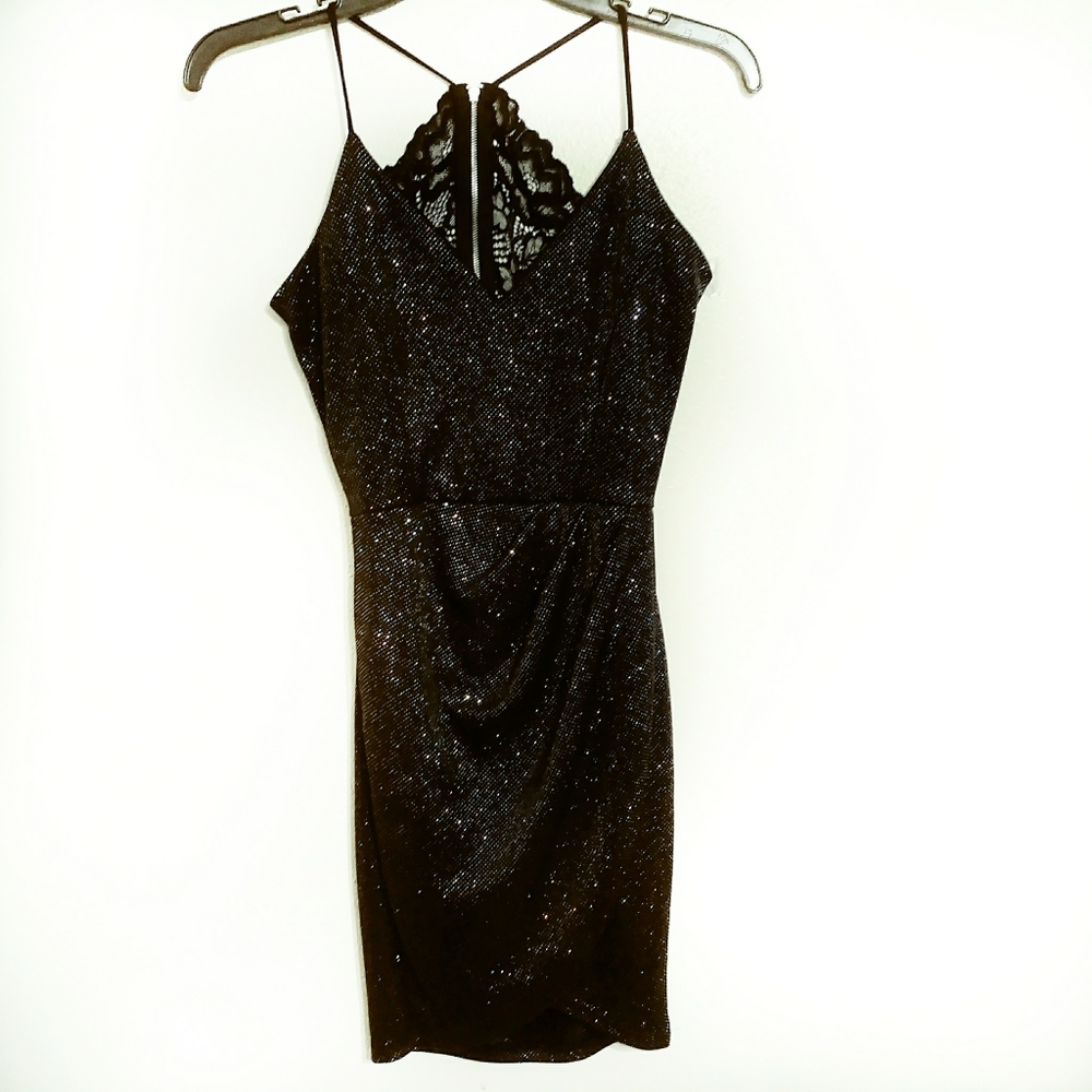 Little Black Dress w/ Glitter